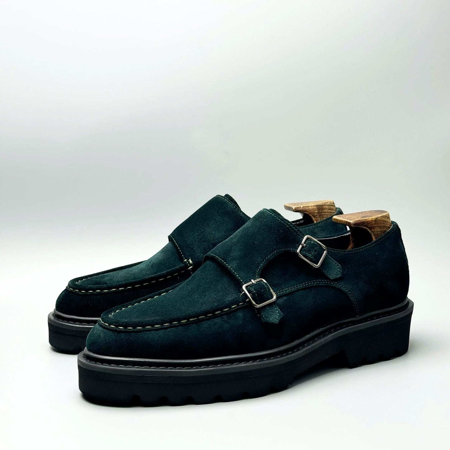 Green suede