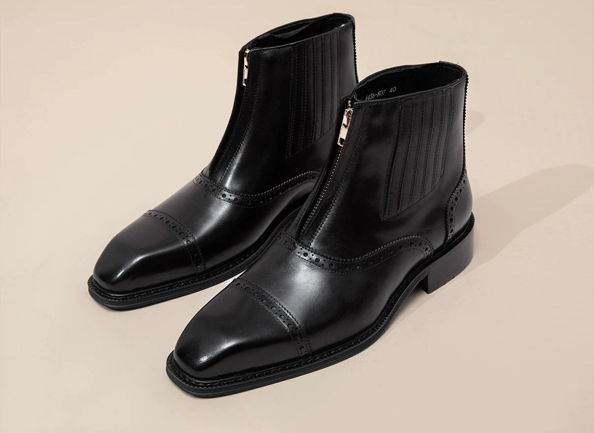Zipper boots