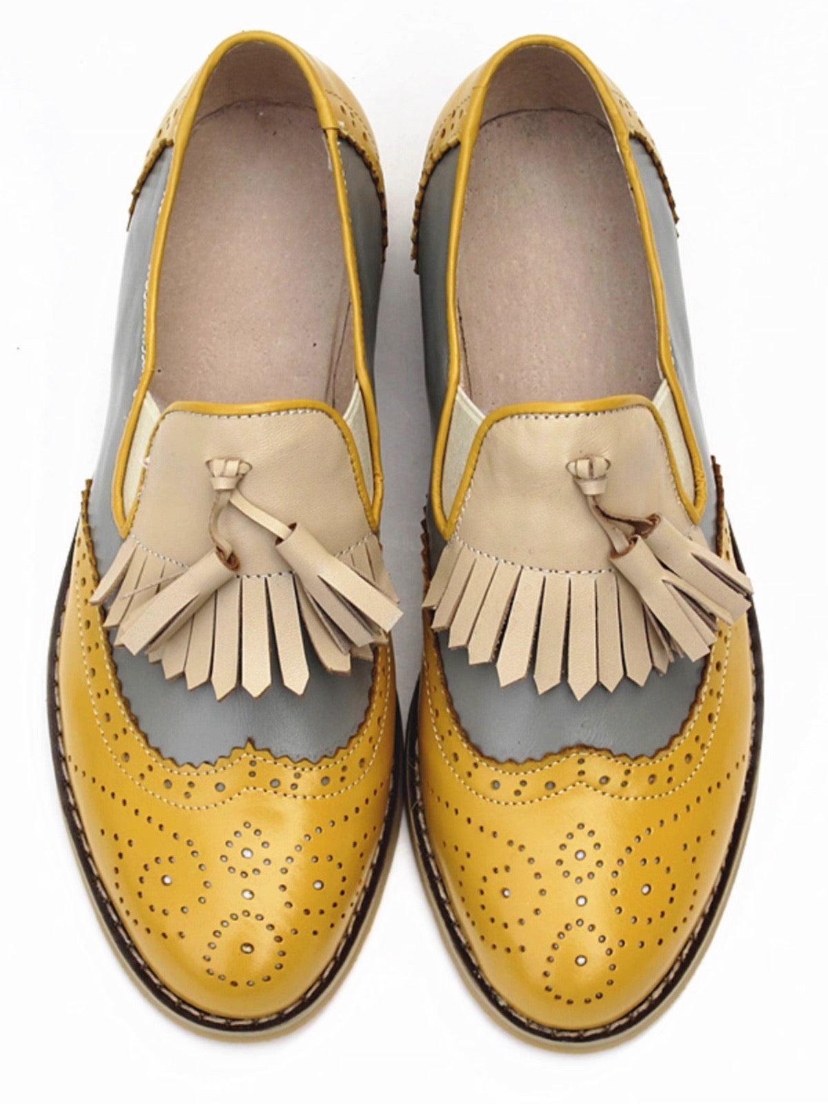 British style genuine leather shoes