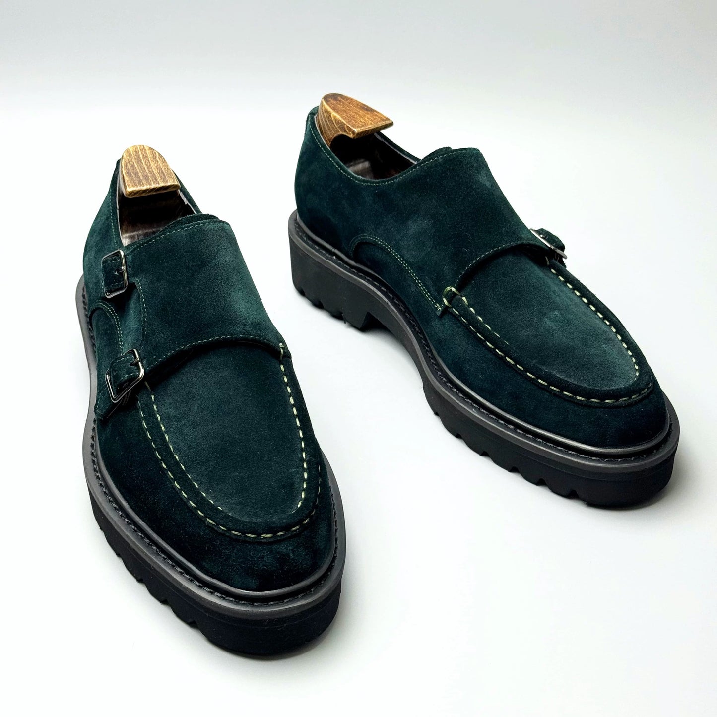 Green suede