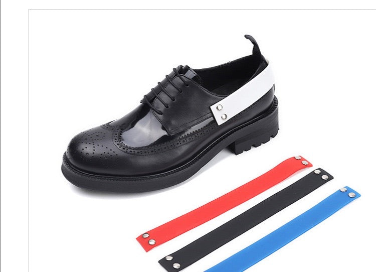 Back strap shoes