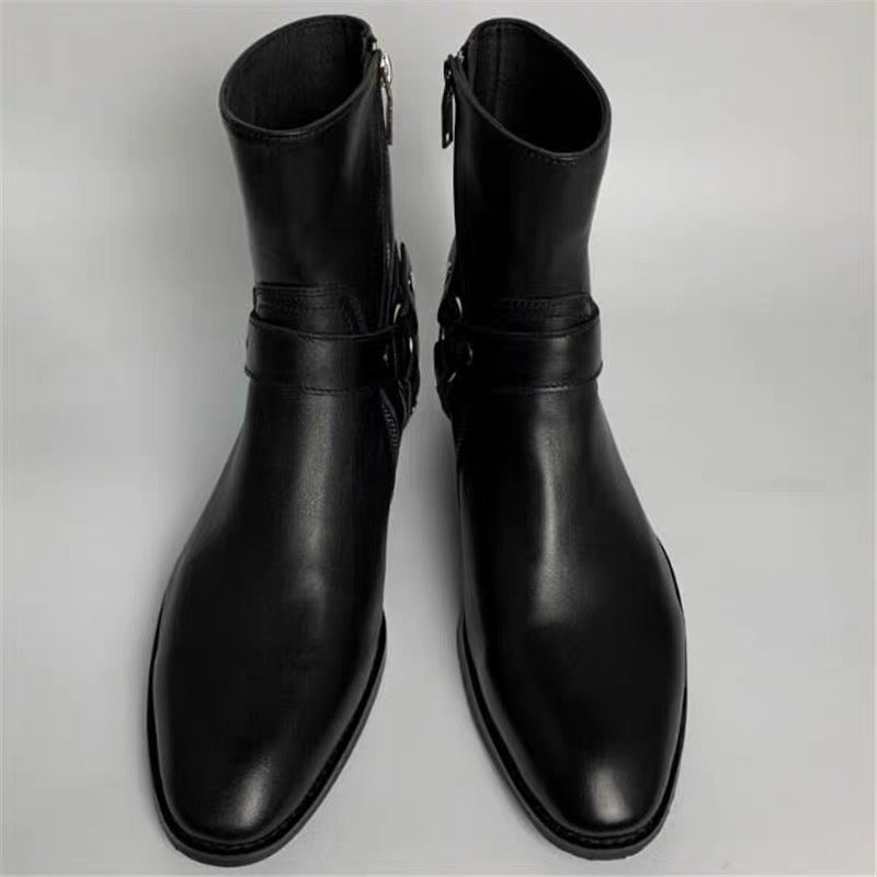 Black Leather Boots