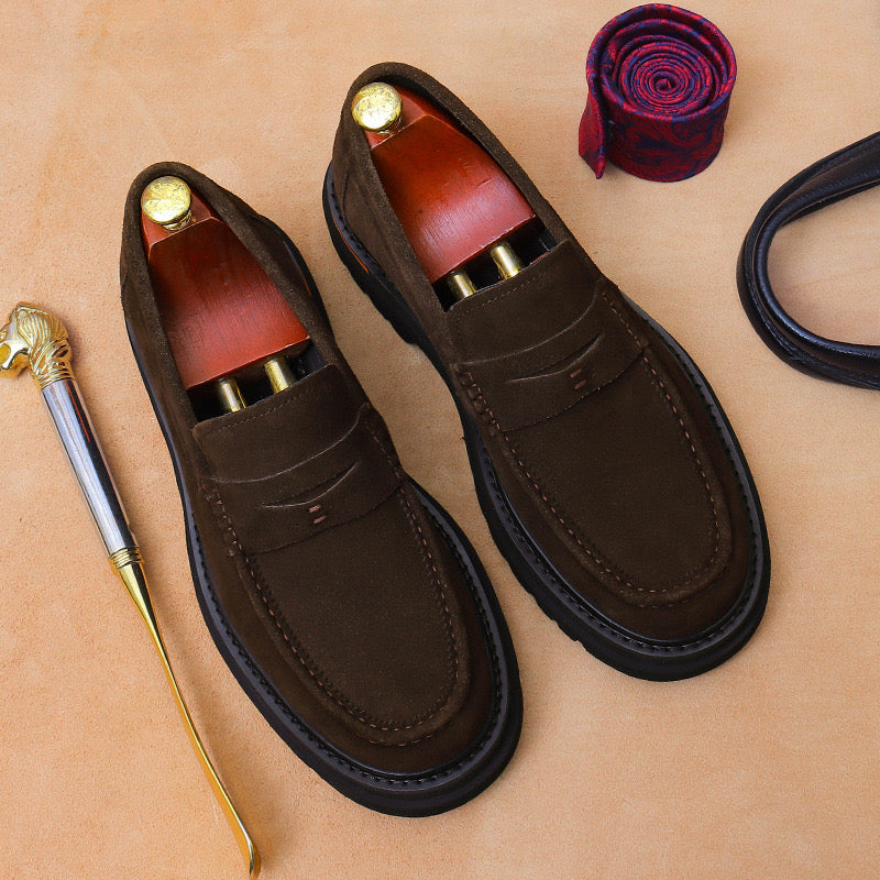 Suede loafers
