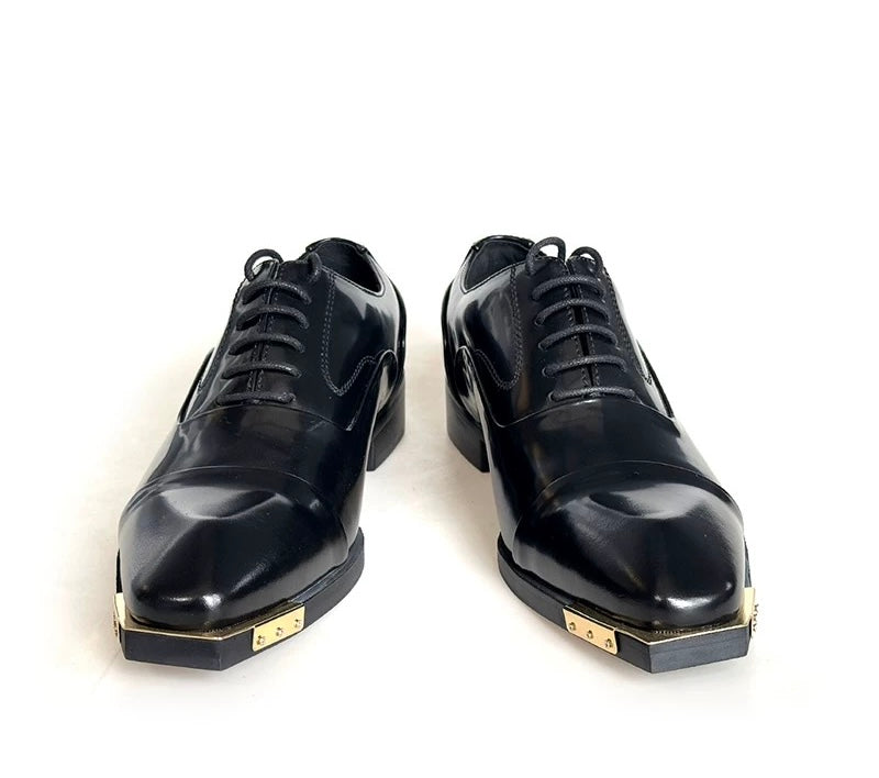 Front steel formal shoes