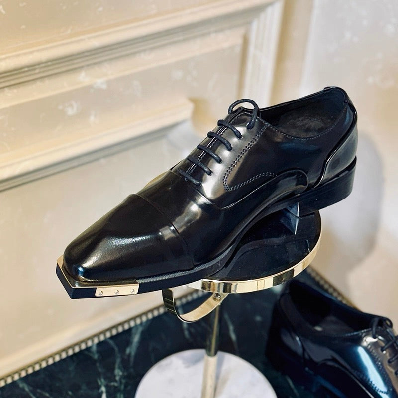 Front steel formal shoes