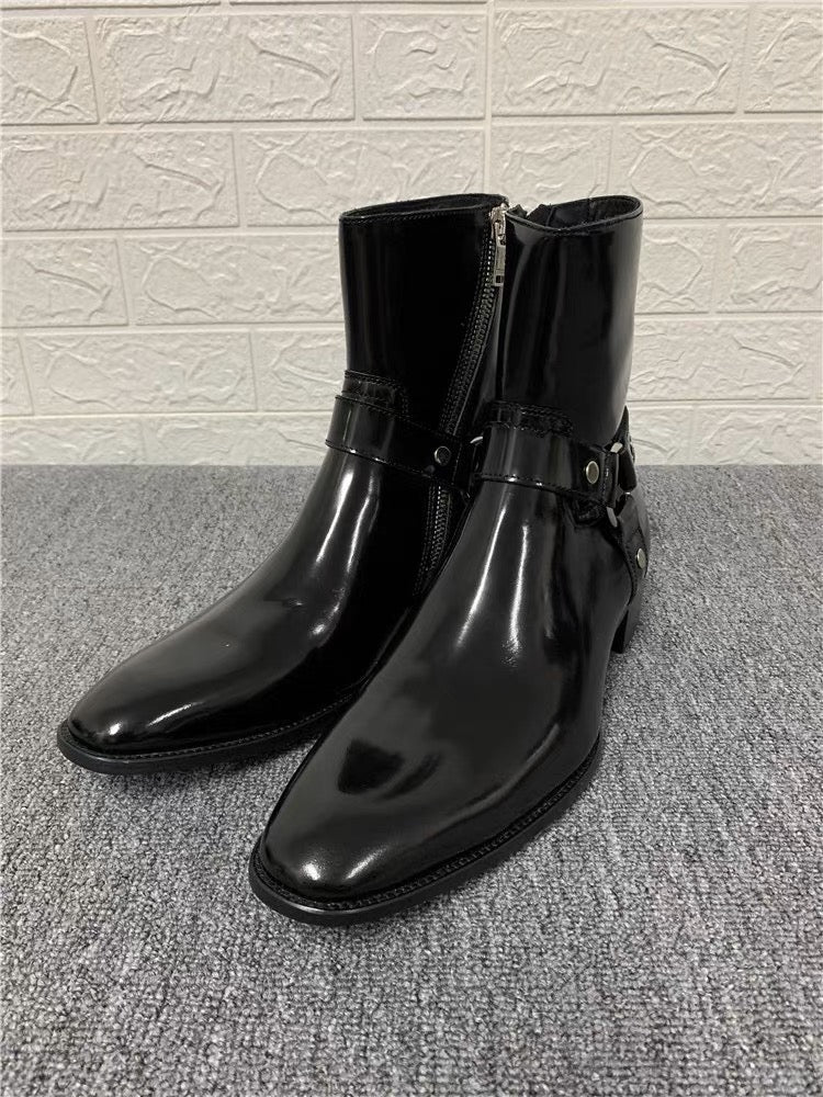 Black Leather Boots
