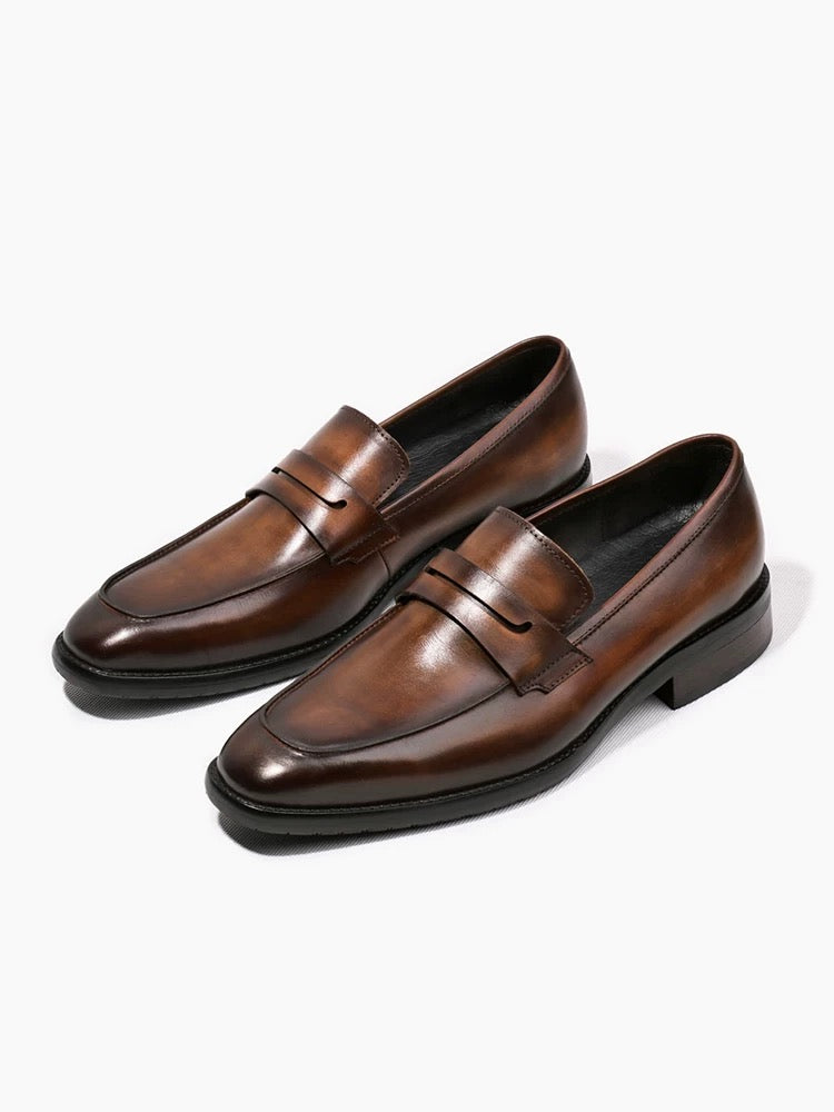 Brown slipper loafers