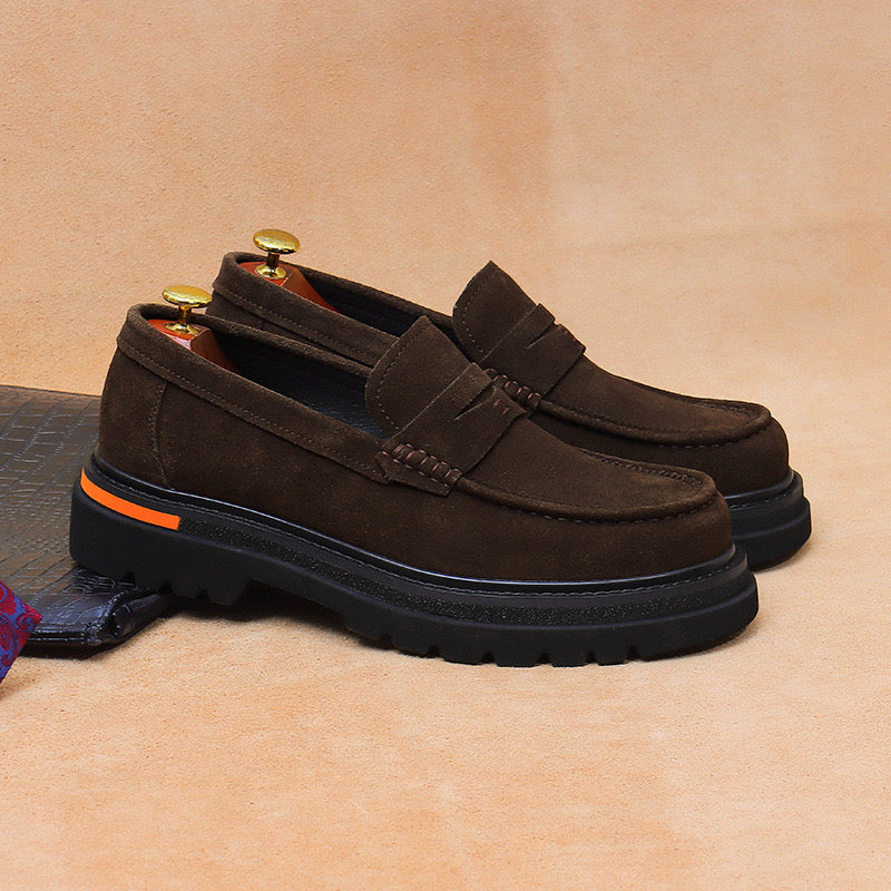 Suede loafers