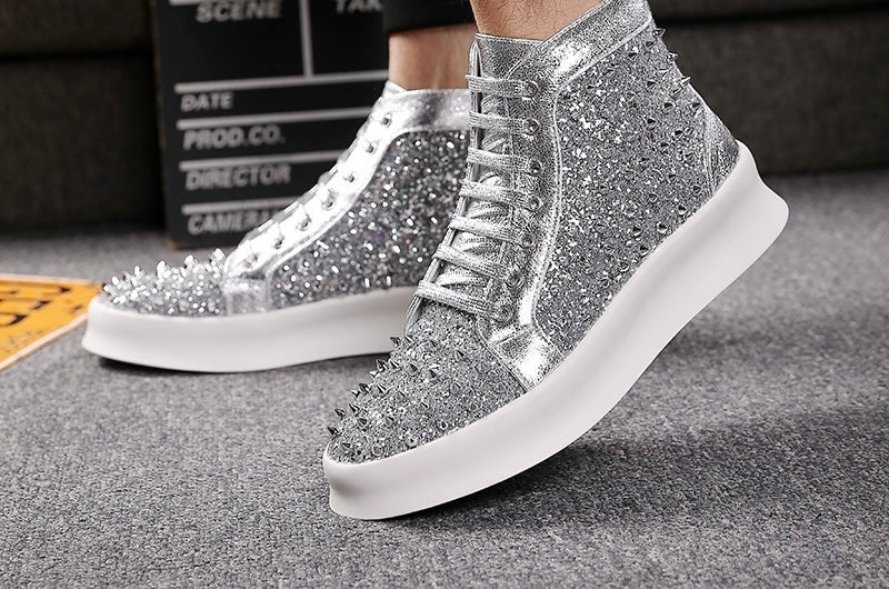 Spike sneaker boots