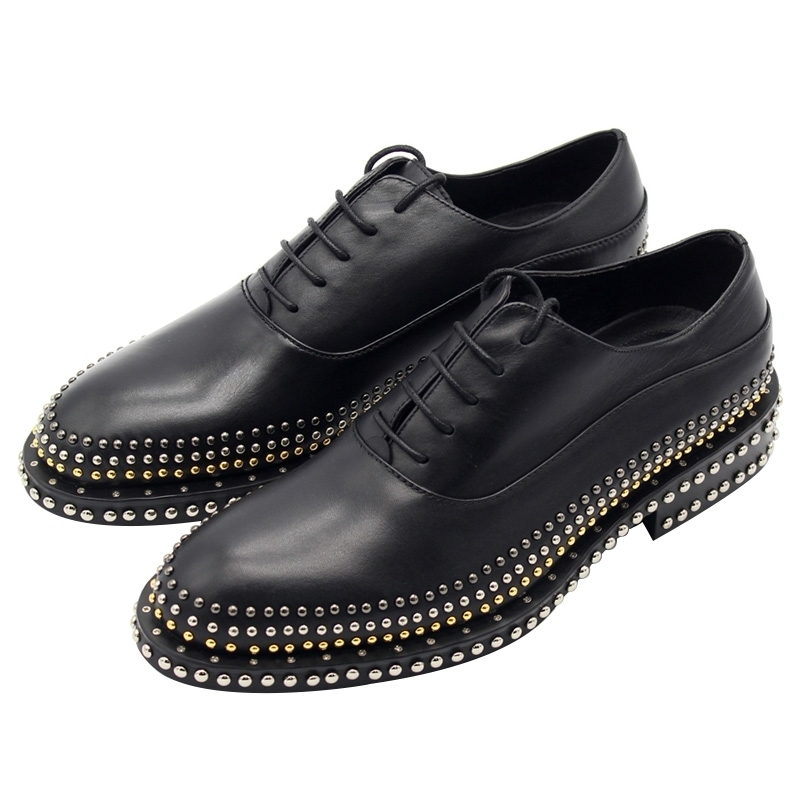 Matte Studded Loafers
