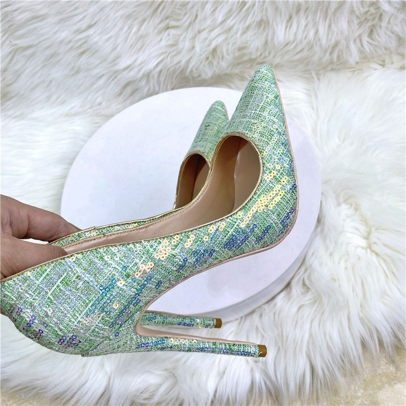 Glossy heels