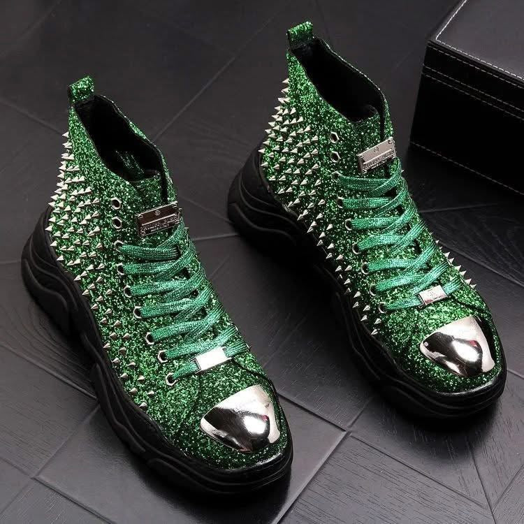Spike sneaker boots