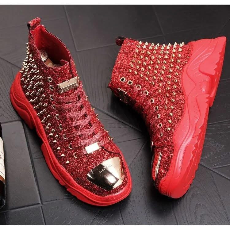 Spike sneaker boots