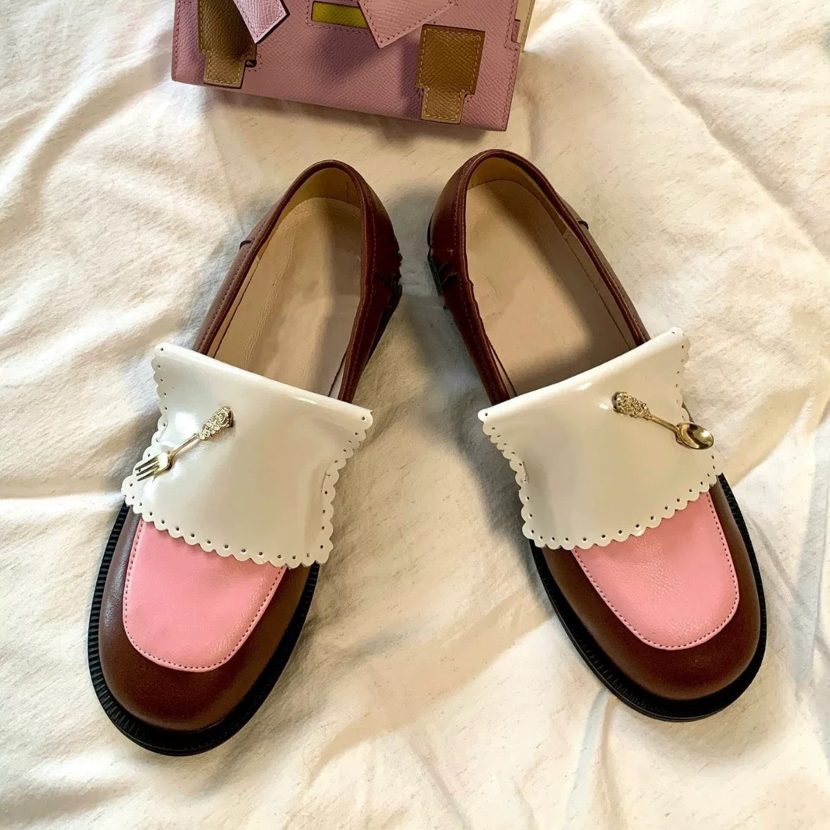 Niche design genuine leather loafers