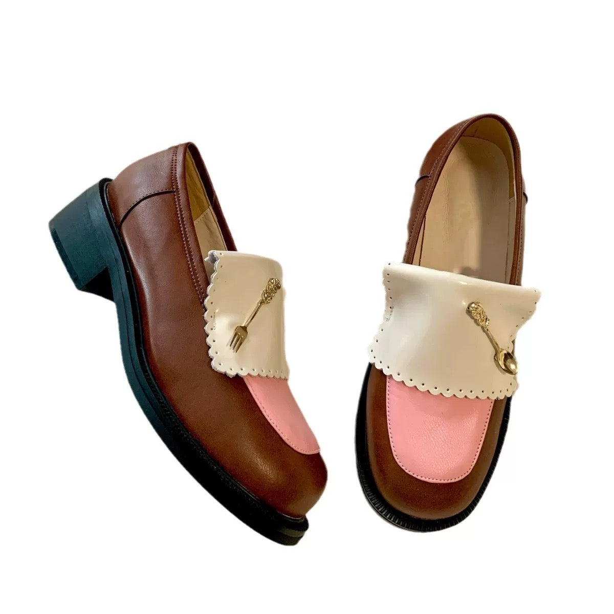 Niche design genuine leather loafers
