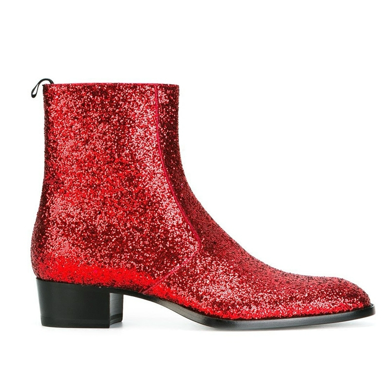 Glitter Chelsea boots