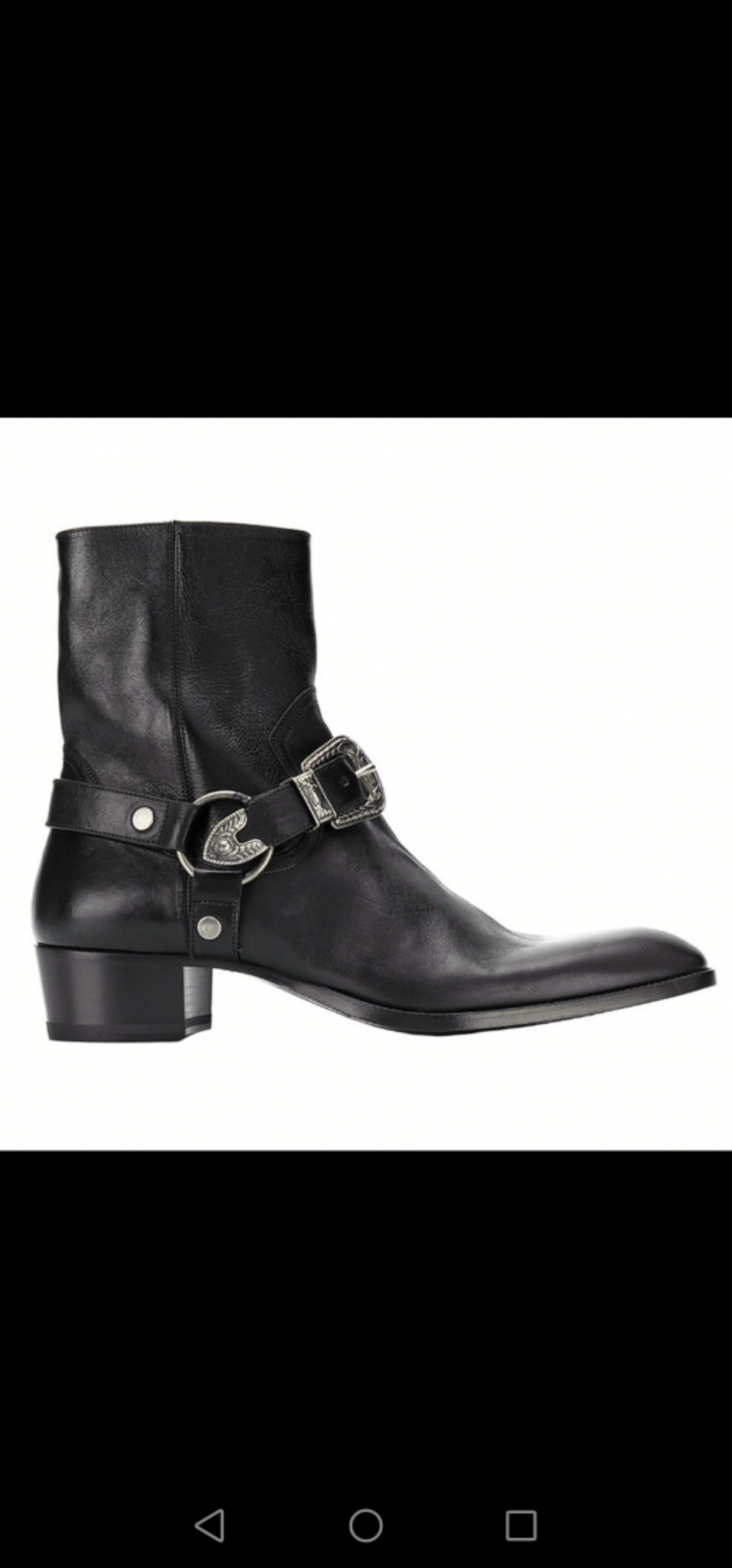 Black leather Chelsea