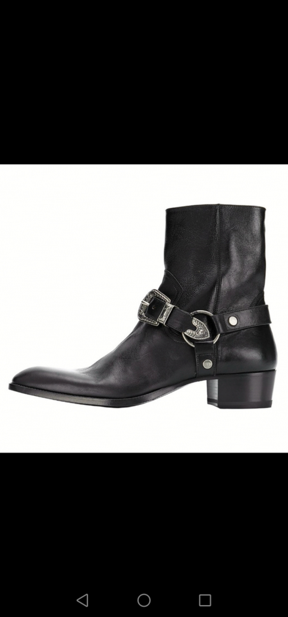 Black leather Chelsea