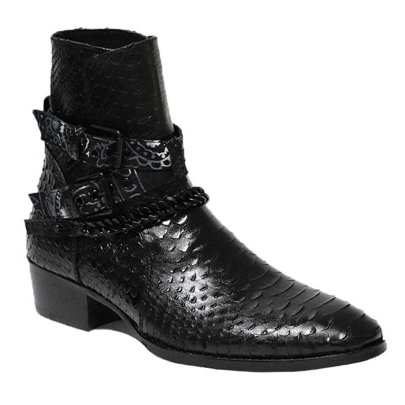 Animal skin boots