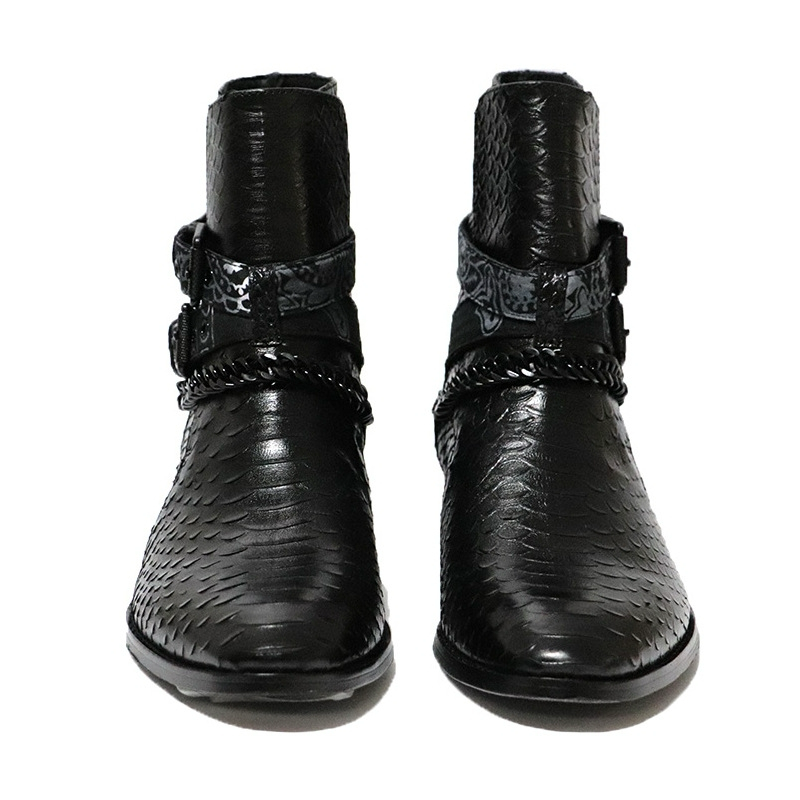 Animal skin boots