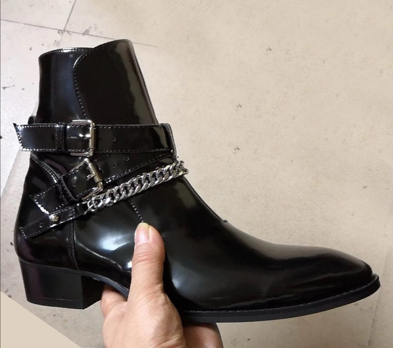 Black Chelsea boots