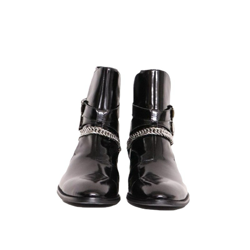 Black Chelsea boots