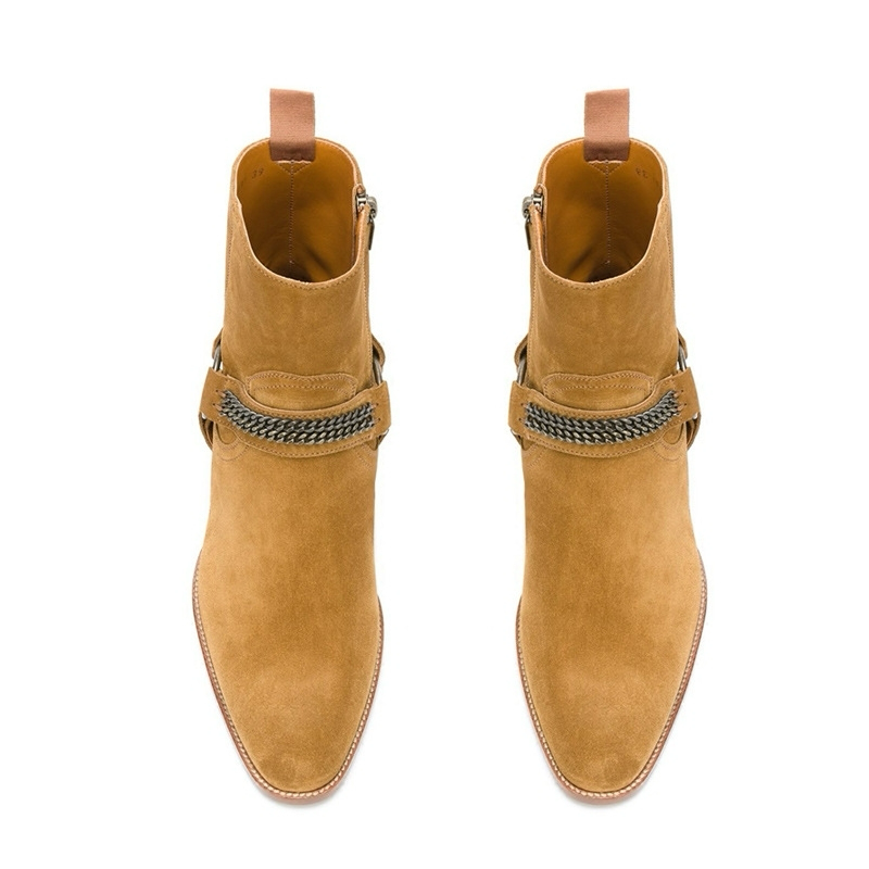 Chelsea brown suede boots