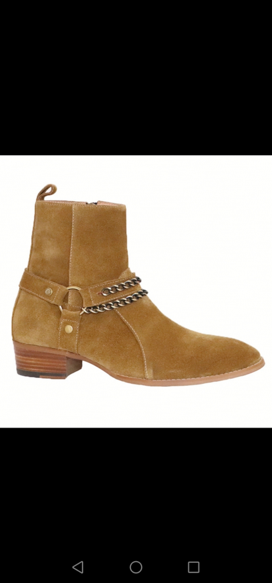 Chained ankle boots