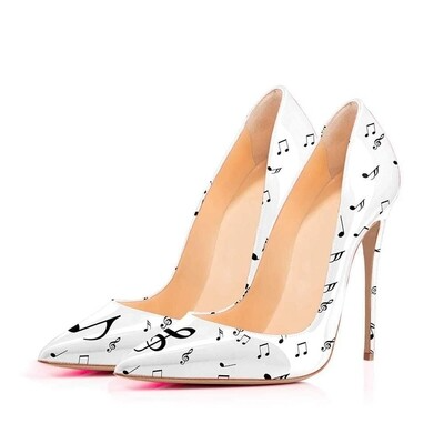Musical note heel