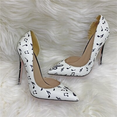 Musical print heel