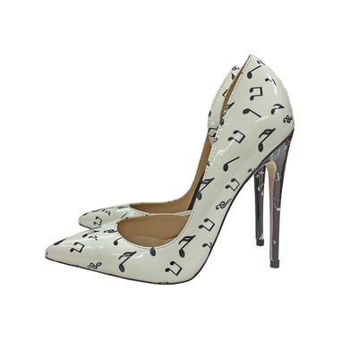 Musical print heel