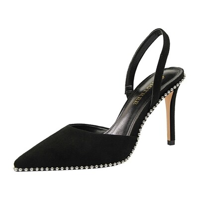 Studs heel sandal