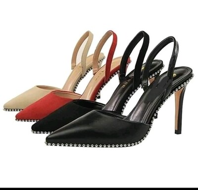 Studs heel sandal