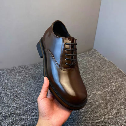 Brown work shoes
