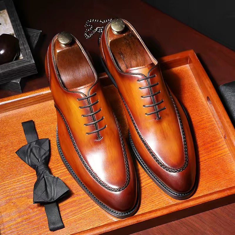 Brown formal shoes