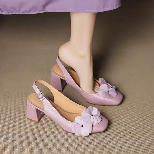 Super comfortable closed-toe genuine leather sandals for women .
