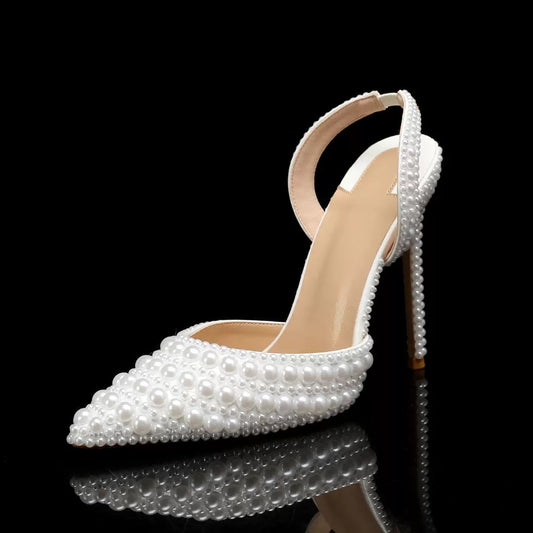 Bridal open back heel