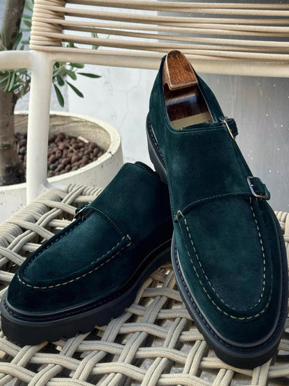Green suede