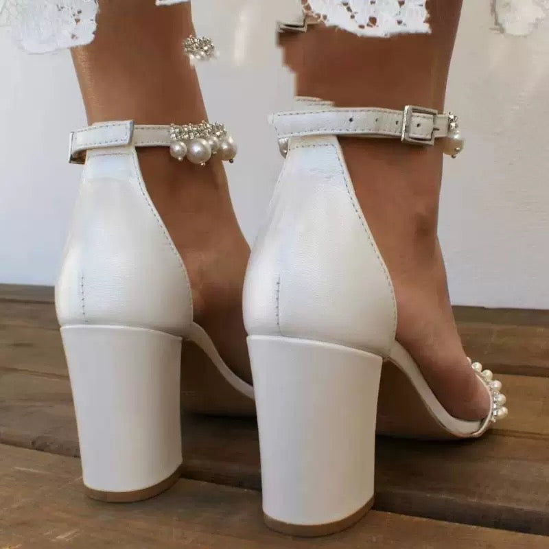 Bridal block heel