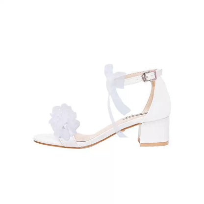 Floral bridal heel