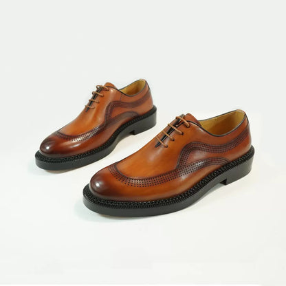 Formal brownie shoes