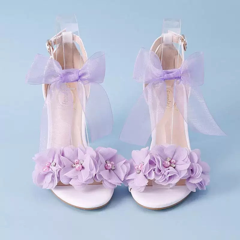Floral bridal heel