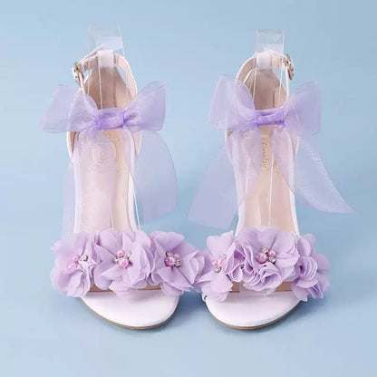 Floral bridal heel