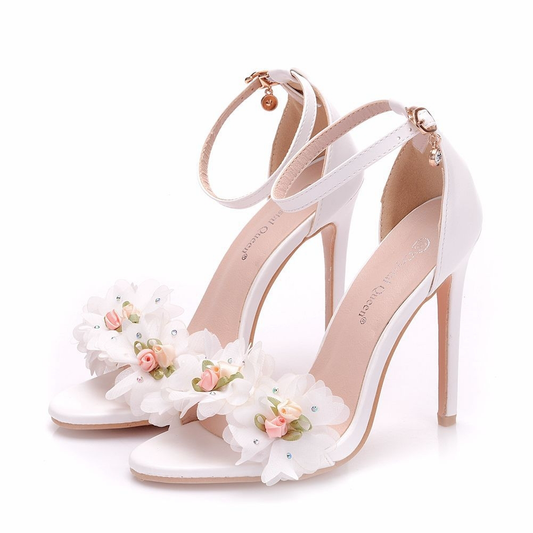 Bridal sandal heel