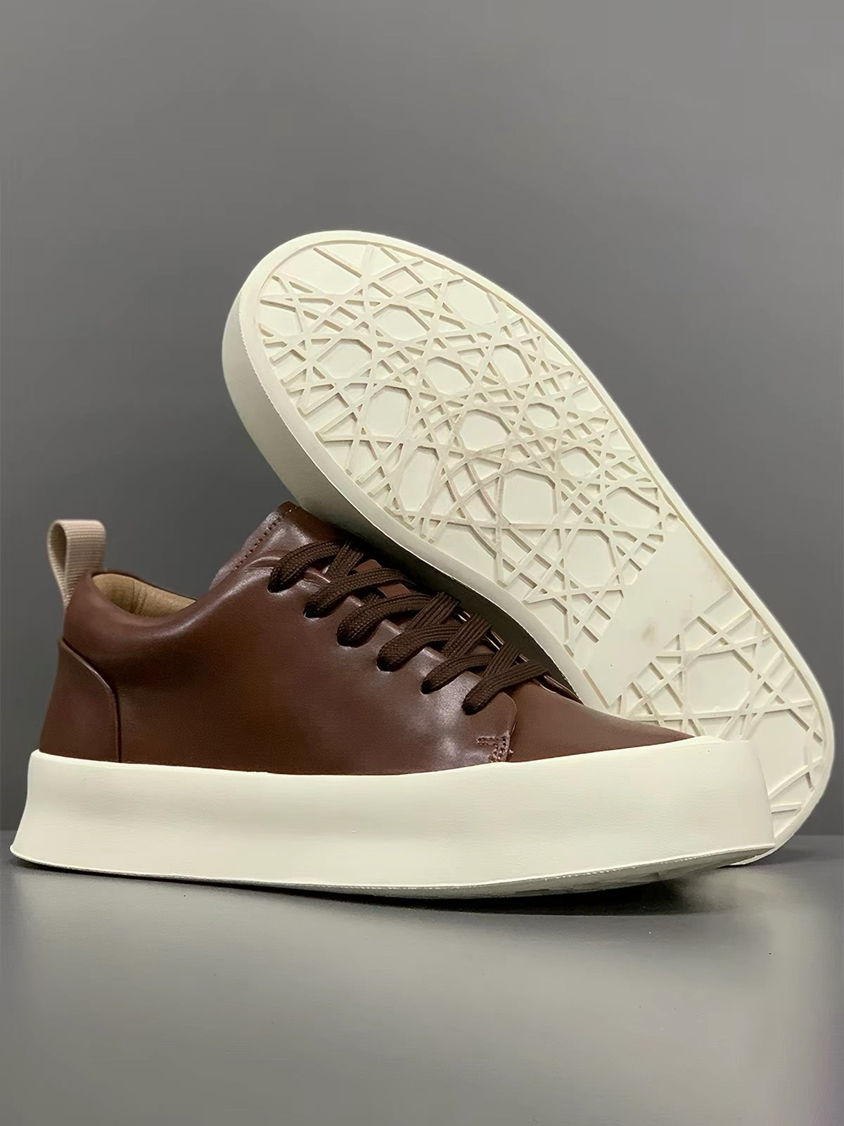 Genuine leather sneakers