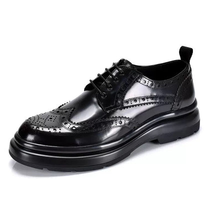 Black Wingtip Brogue Shoes