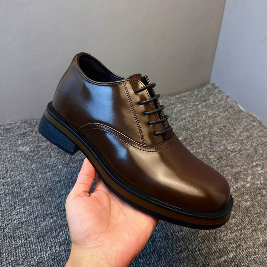 Brown work shoes