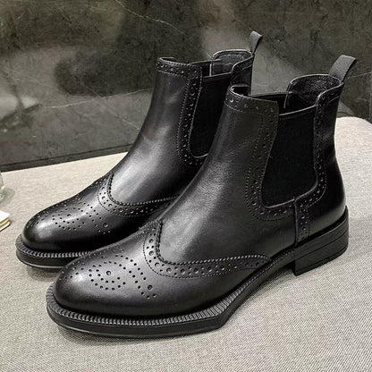 Black formal boots