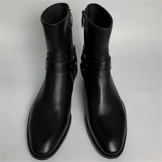 Black Leather Boots