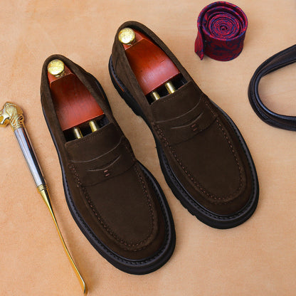 Suede loafers